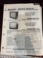 ORIG. SHARP 20MV56 BK 20MV97 BK TV Repair  Service Manual ORIGINAL 