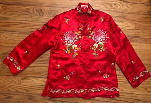 silk embroidered jacket