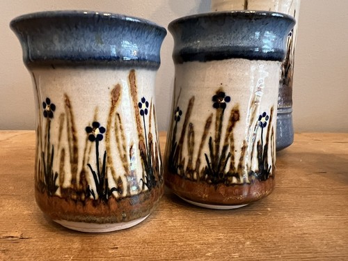 Art Pottery Frank Massarella Wine Decanter Set With 6 Cups California Ceramic - Picture 14 of 19