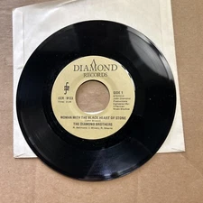 The Diamond Brothers Woman With The Black Heart Of Stone/I Got The Blues 45