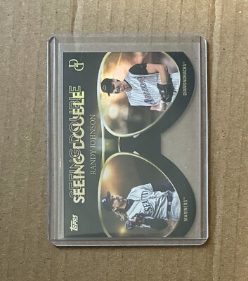 2025 Topps Dynamic Duals Randy Johnson Seeing Double SSP! Mariners! Diamondbacks