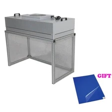 Vertical Laminar Flow Hood Air Flow Clean Bench Dust Free Room Workshop with HEP