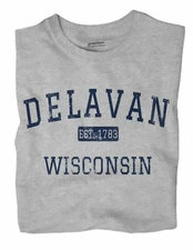 Delavan Wisconsin WI T-Shirt EST