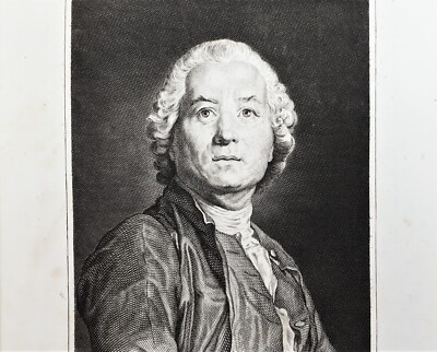 Alter Kupferstich, Porträt Christoph Willibald Gluck, um 1780, Passepartout, rar