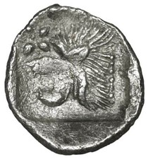 MISIA CIZICO Emiobolo Argento ancient antica moneta greca ancient greek coin