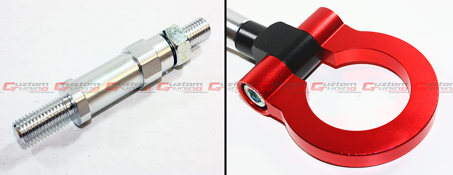 FOR 1999-2009 HONDA S2000 AP1 AP2 RED FRONT/REAR FOLDING SCREW ON
