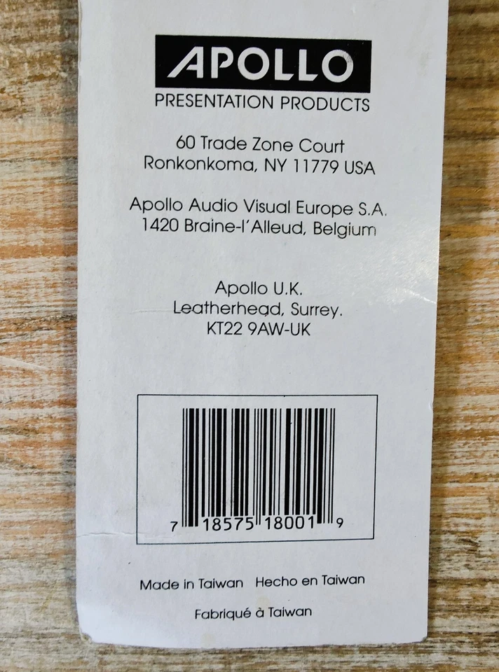 Pluma Apollo Pocket Pointern tamaño con clip, se extiende a 24,5", acabado cromado. Nuevo en paquete Foto 2 de 4