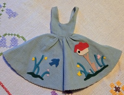 Vintage 1962 Barbie FRIDAY NIGHT DATE #979 corduroy JUMPER & DRESS