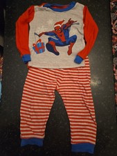 Boys SPIDERMAN Christmas Pajamas Sz 2T