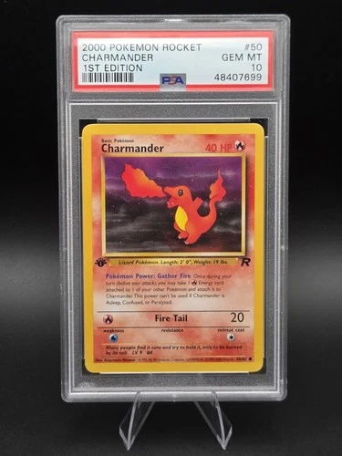 PSA 10 Charmander Team Rocket 1st Edition  #50/82