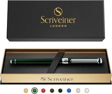 Scriveiner British 1 Count (Pack of 1), -British Racing Green with Chrome 