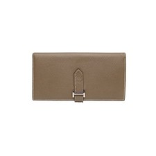 HERMES Bearn Long Wallet toupe 18 Epsom Leather Stamp A 2017 Card Case