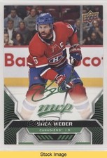 2020-21 Upper Deck MVP Green Script Shea Weber #22 HOF READ y0i