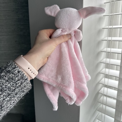 TJM Snuggz pink bunny comforter blankie rattle rabbit mouse blanket rattle bunny - Picture 5 of 10