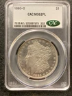 1885-O Morgan Silver Dollar MS62 PL CAC CACg
