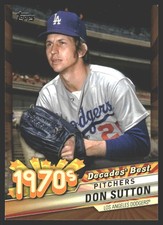 Don Sutton #DB-39 2020 Topps Decades' Best Gold (Series One) Dodgers SN/50