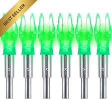 LED Lighted Arrow Nocks 6PCS X 5.2mm Universal .204 .233 .244 .246 ID Arrows