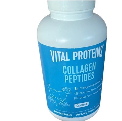 2 Vital Proteins Collagen Peptides 360X2=720 Caps Grass Whole Skin Hair Nail Duo