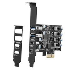 4 Ports USB PCIE Card 2 x USB A and 2 2 USB A 2 USB C Low Profile Bracket