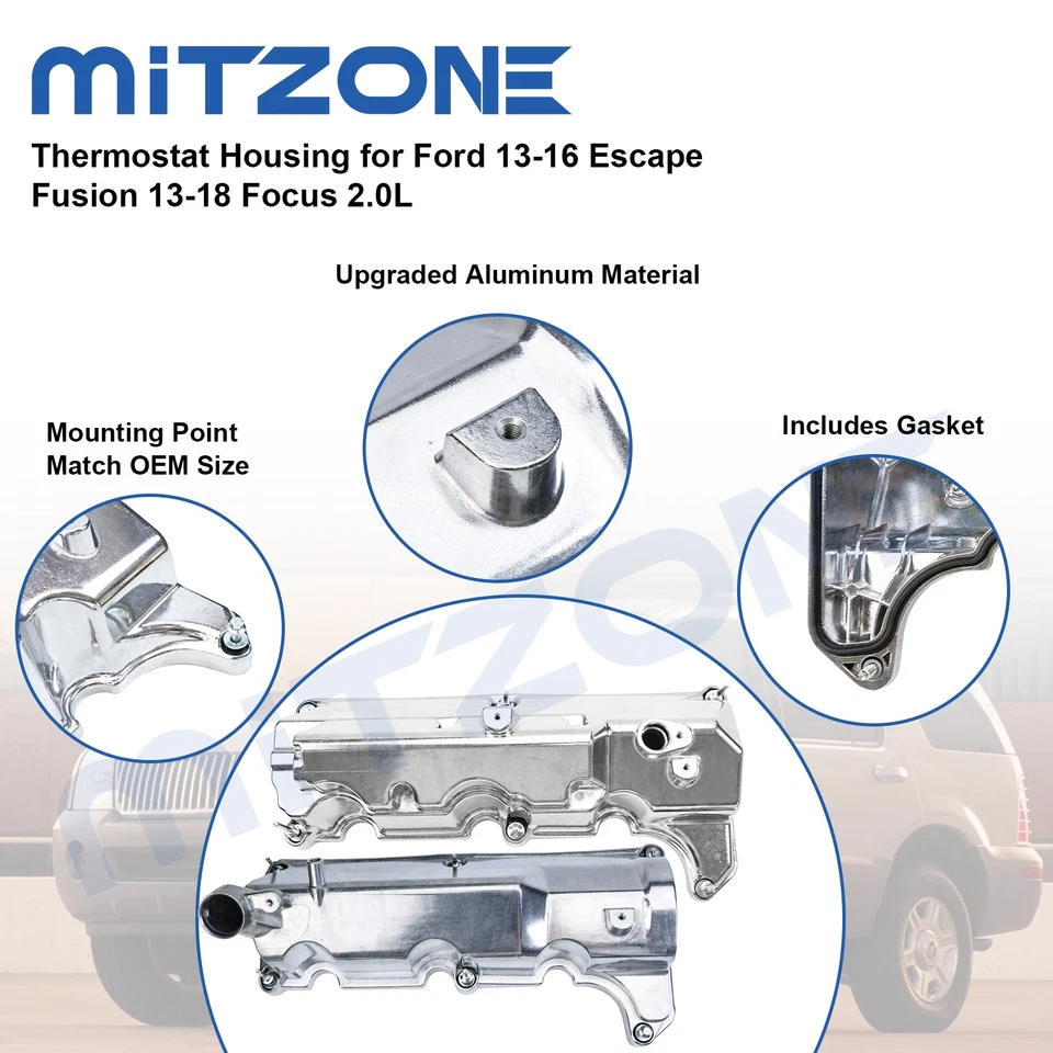 Juego de cubiertas de válvula izquierda y derecha Mitzone para Ford 02-04 Explorer 01-03 Ranger 4,0 L Foto 4 de 4