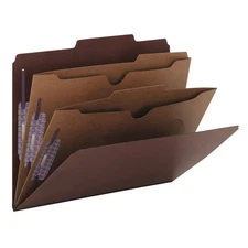 Smead Heavy Duty Letter Size Pressboard Classification File Folders 10 Pack