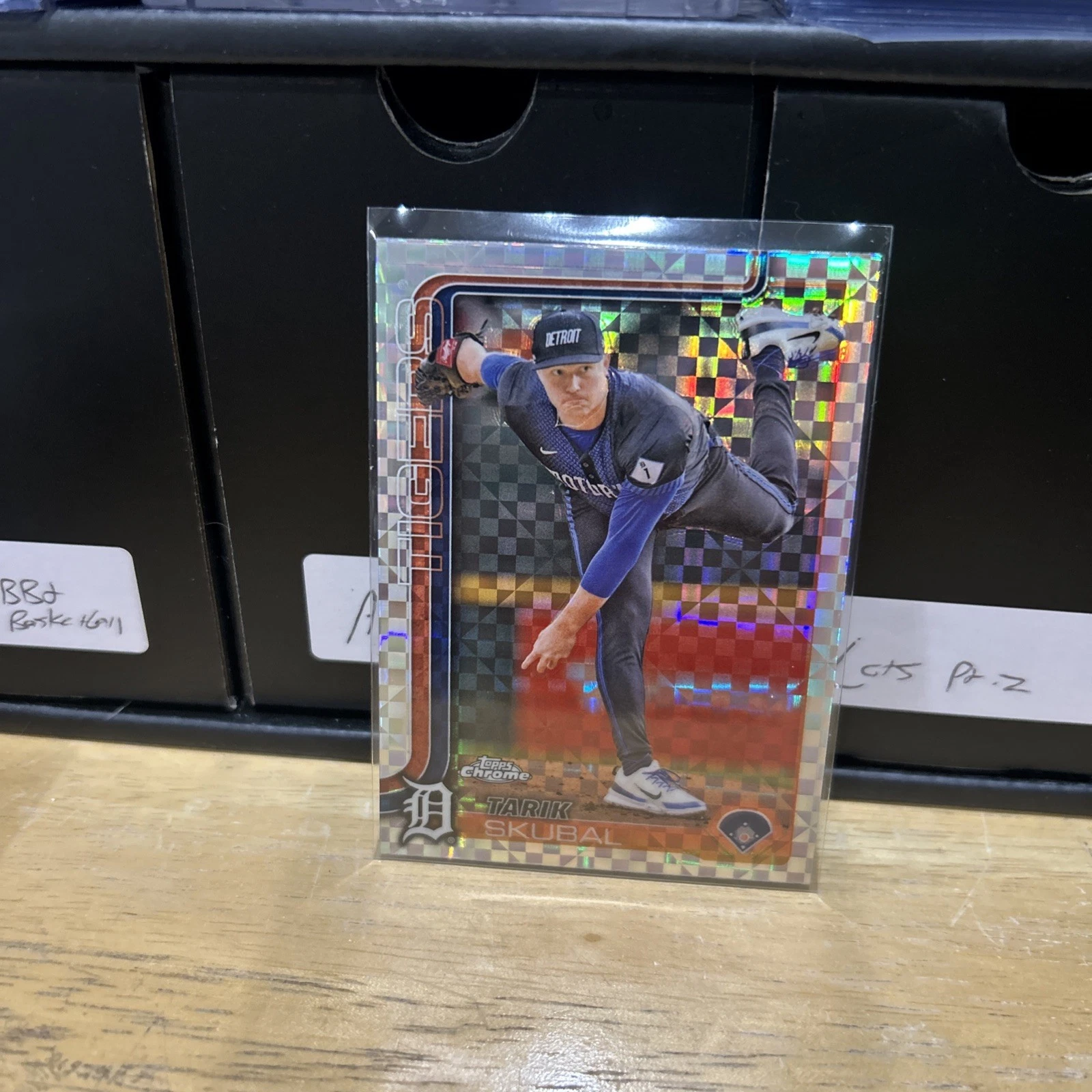 2025 Topps Chrome Tarik Skubal X-Fractor Refractor Detroit Tigers #258 Cy Young