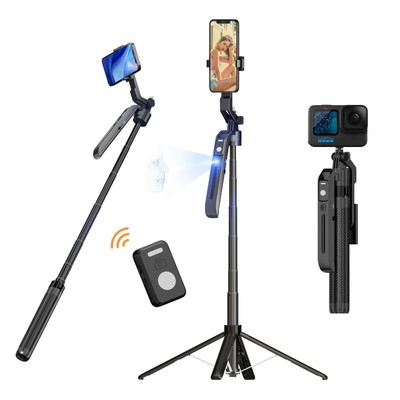 FUNSNAP Auto Face Tracking Tripod for iPhone with Remote, 70  Extendable 3