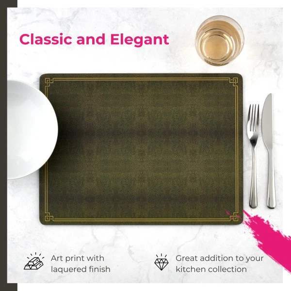Placemats de couro Pimpernel Shagreen - Conjunto de 4 - Imagem 3 de 4