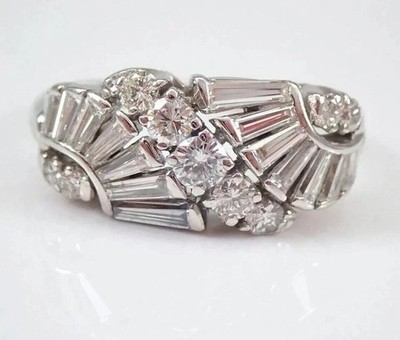 2Ct Round Cut Lab-Created Diamond Engagement Wedding Ring 14K White Gold Plated
