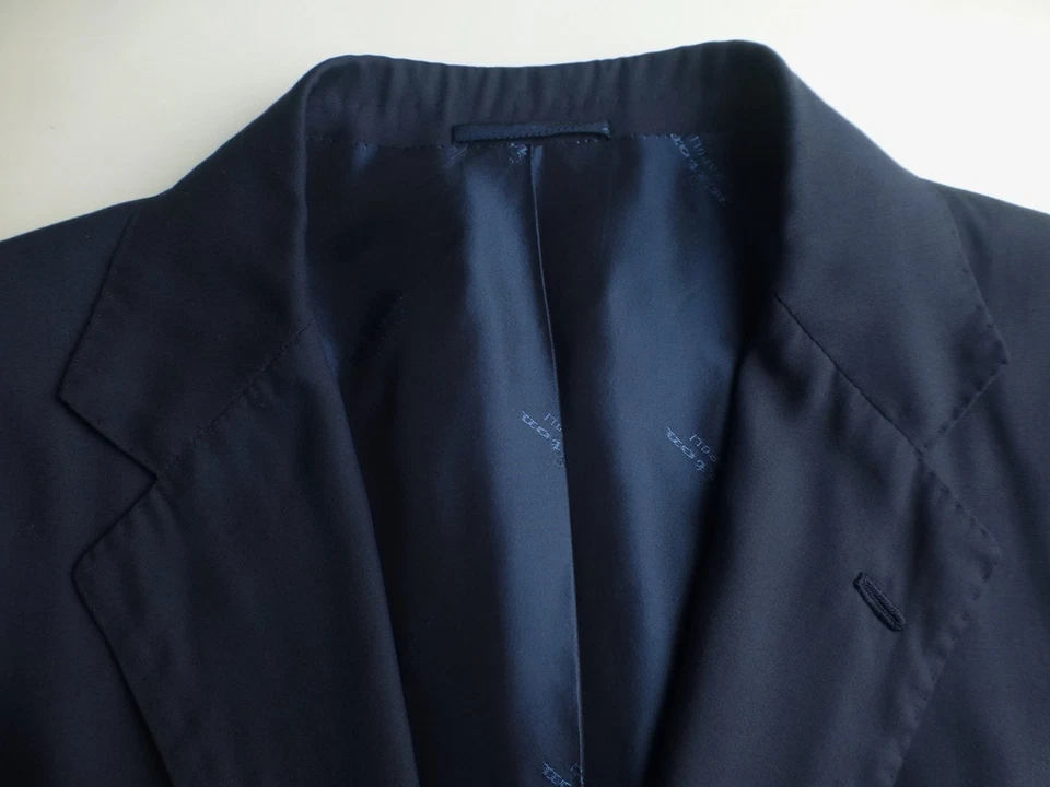 Chaqueta Abrigo Deportivo Kiton Blazer 52R/42R Azul Excelente Estado Lyocell Seda Foto 3 de 4