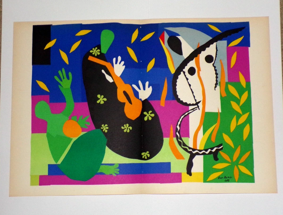 H. Matisse 抽象画 1951年 大判 H. Matisse 抽象画 1951年 大判 H
