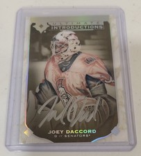 JOEY DACCORD 2019-20 UD ULTIMATE INTRODUCTIONS ROOKIE AUTOGRAPH SP #UI-26 AUTO