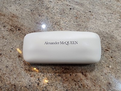 New - Alexander McQueen White Hard Glasses Case
