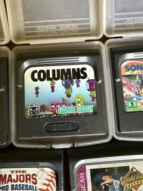 lot Cartridges x 5 for Sega Game Gear Sonic 2, VR Troopers, Columns, Baseball