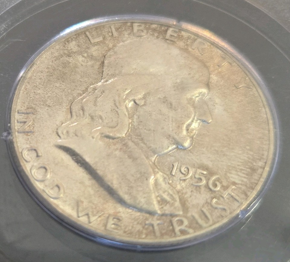 1956 Franklin Half Dollar PCGS Rattler MS64 Old Holder Coin Gem 50C | eBay