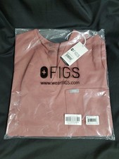 FIGS Catarina Technical Collection Scrub Top Women  s Rose 1000211 Sz. XS NEW