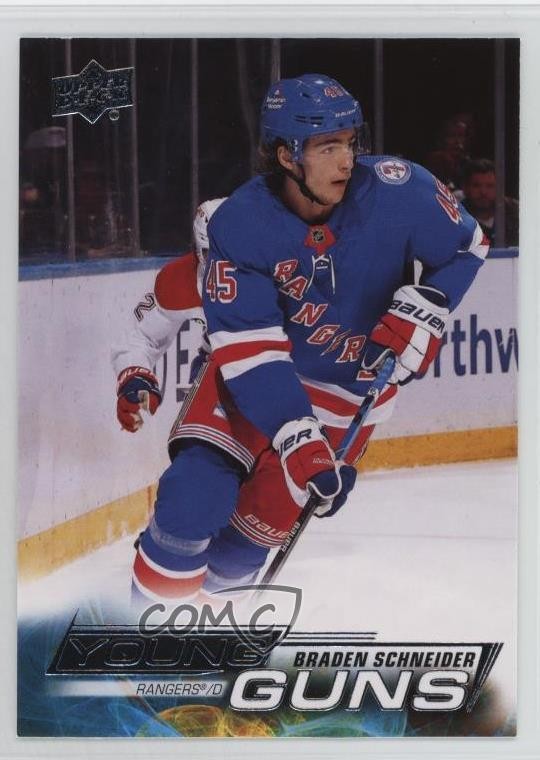 2022-23 Upper Deck Series 1 Young Guns Braden Schneider #214 10no