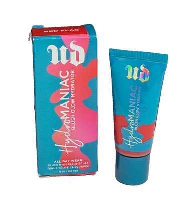Urban Decay Hydro Maniac Blush Glow Highlighter All Day Wear 0.5oz #Red Flag NIB