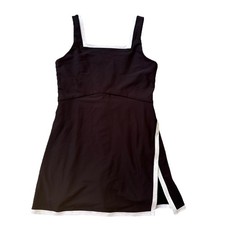 Old Navy Girls L Active Powersoft Athletic Dress Built-In Shorts Black White