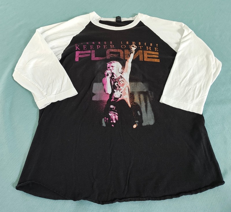Miranda Lambert 2016 Keeper of the Flame 3/4 Sleeve Women's Small Baseball Tee
