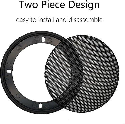 4" Speaker Grill Covers, Car Speaker Subwoofer Guard Protector, ABS Plastic Fram - Picture 6 of 12