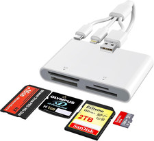 Memory Stick Pro Duo Adapter - 4-In-1 Multi Memory Card Reader with Triple Light
