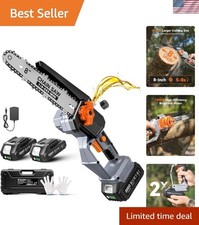 Effortless Cutting with 8-Inch Lightweight Mini Chainsaw - Complete Kit Included