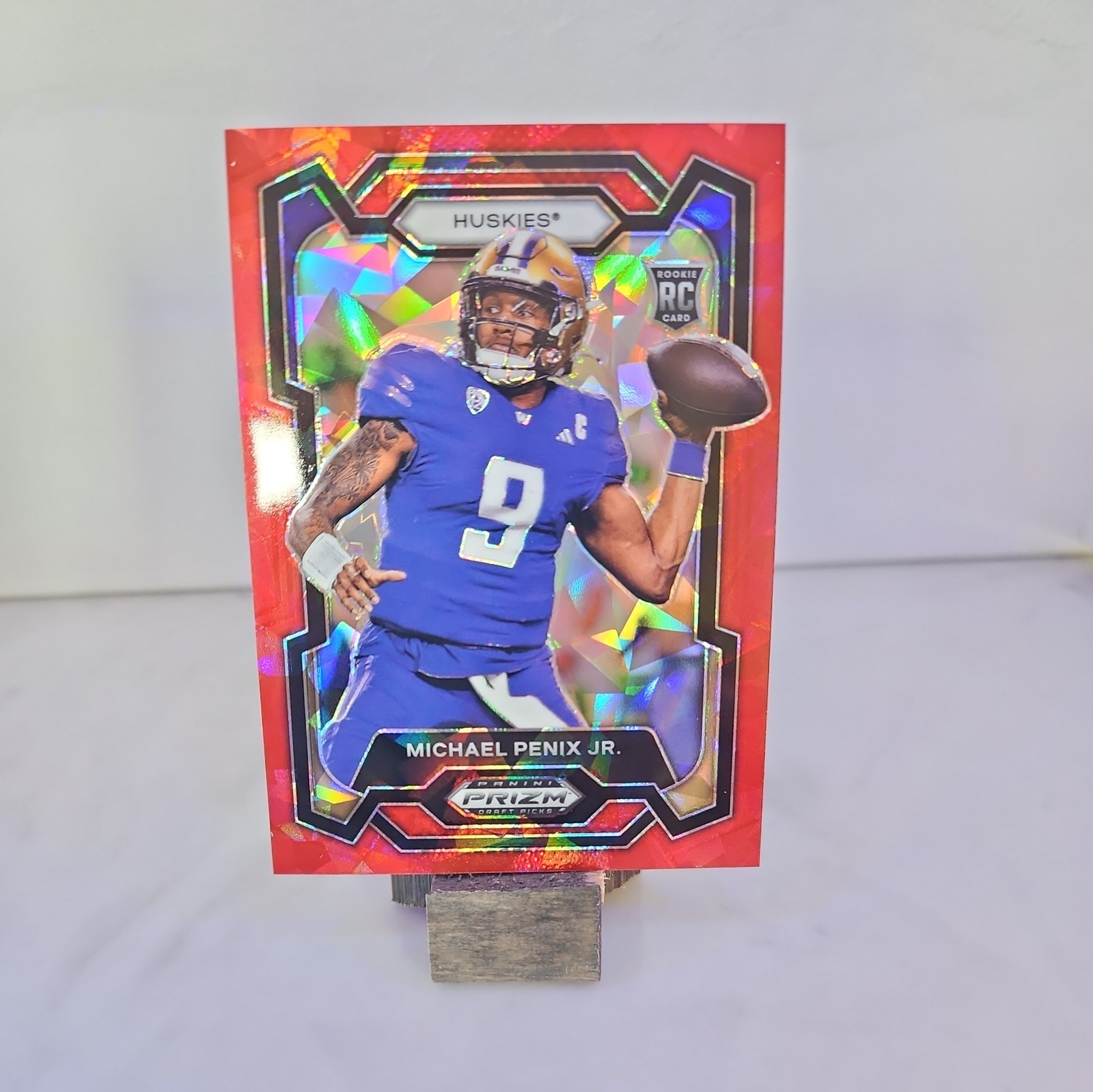 MICHAEL PENIX JR 2024 Panini Prizm Draft Picks RC #101 Falcons Red Ice