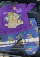Vintage Disney Lion King Nala Simba Single Stitch Sweat Set 3t All Over Print