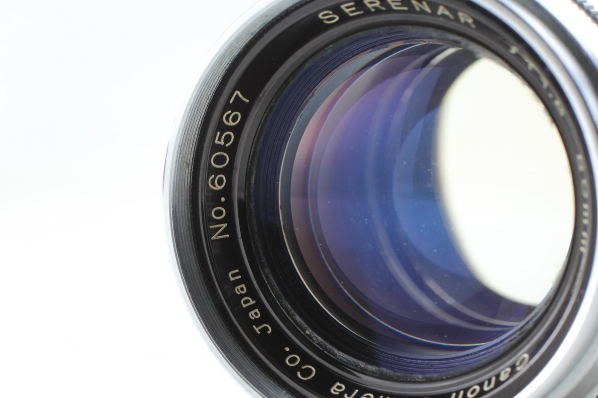 CANON SERENAR 50mm F1.8 L39マウント Near MINT] Canon 50mm f1.8 Serenar Silver L39 Leica Screw