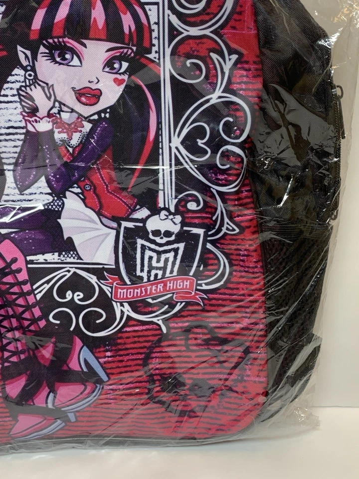 Monster High Draculaura Boo - Mochila Original, Rosa y Negro Bolso Escolar Niños Adolescentes Foto 4 de 4