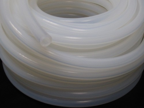 PLATINUM CURED SILICONE TUBE-6MMID X 10MMOD(2MMWALL) TRANS 60 SHORE
