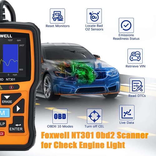 Scanner Professional Check Engine Light Code Reader Automotive Car Diagnostic - Picture 2 of 18
