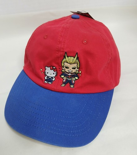 My Hero Academia X Hello Kitty Red All Might Hat Adjustable Cap NEW